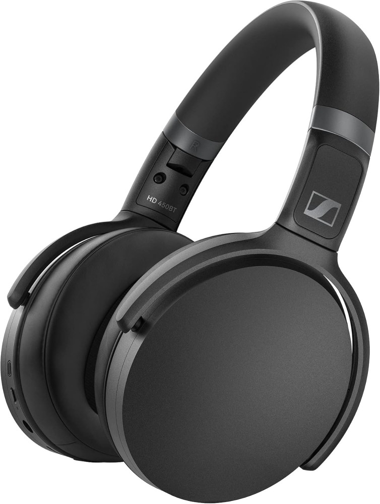 Sennheiser HD 450BT Wireless Over-Ear Bluetooth 5.0 Headphone With Active Noise Cancallation (Local Warranty)