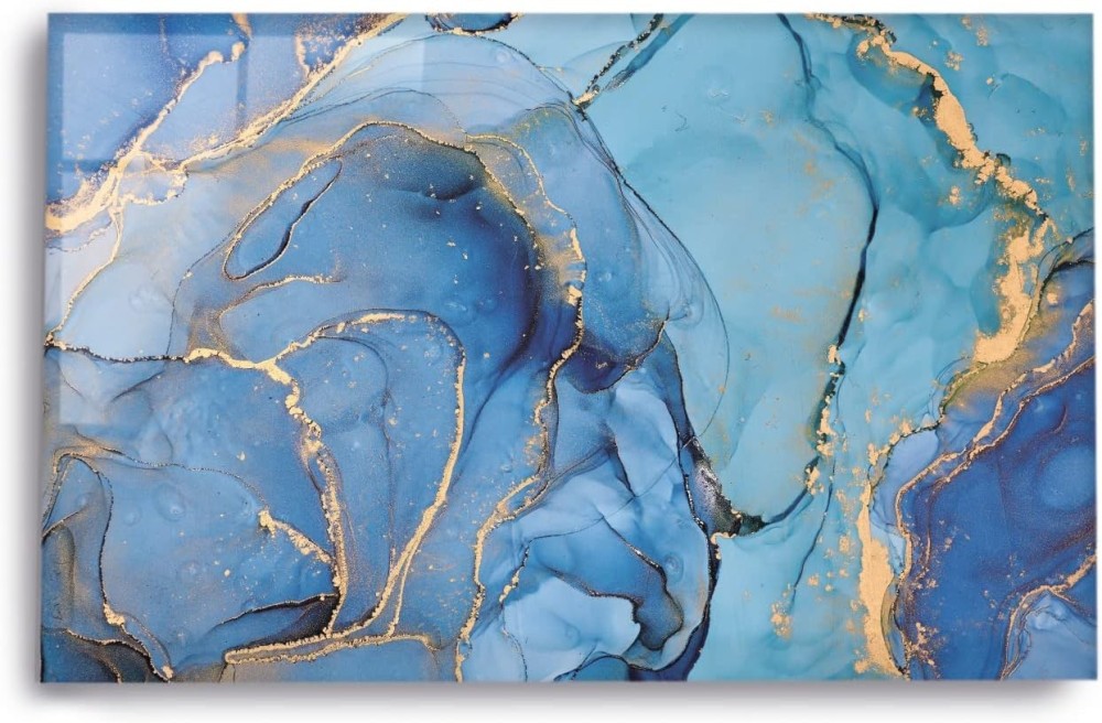 
                                                            CRYPTONITE Acrylic Modern Wall Art Sea Current Series - Interior Design NFT - Acrylic Wall Art - Picture Photo Printing Artwork - Multiple Size Options (SEA002) (Wide 48