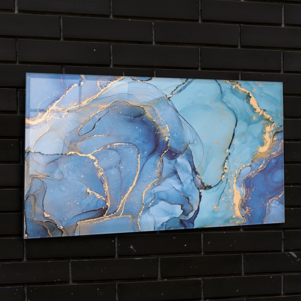 
                                                            CRYPTONITE Acrylic Modern Wall Art Sea Current Series - Interior Design NFT - Acrylic Wall Art - Picture Photo Printing Artwork - Multiple Size Options (SEA002) (Wide 48