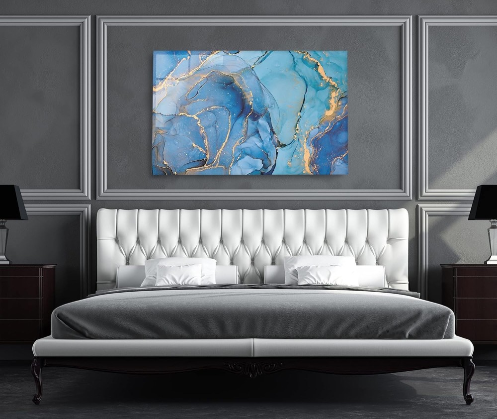 
                                                            CRYPTONITE Acrylic Modern Wall Art Sea Current Series - Interior Design NFT - Acrylic Wall Art - Picture Photo Printing Artwork - Multiple Size Options (SEA002) (Wide 48