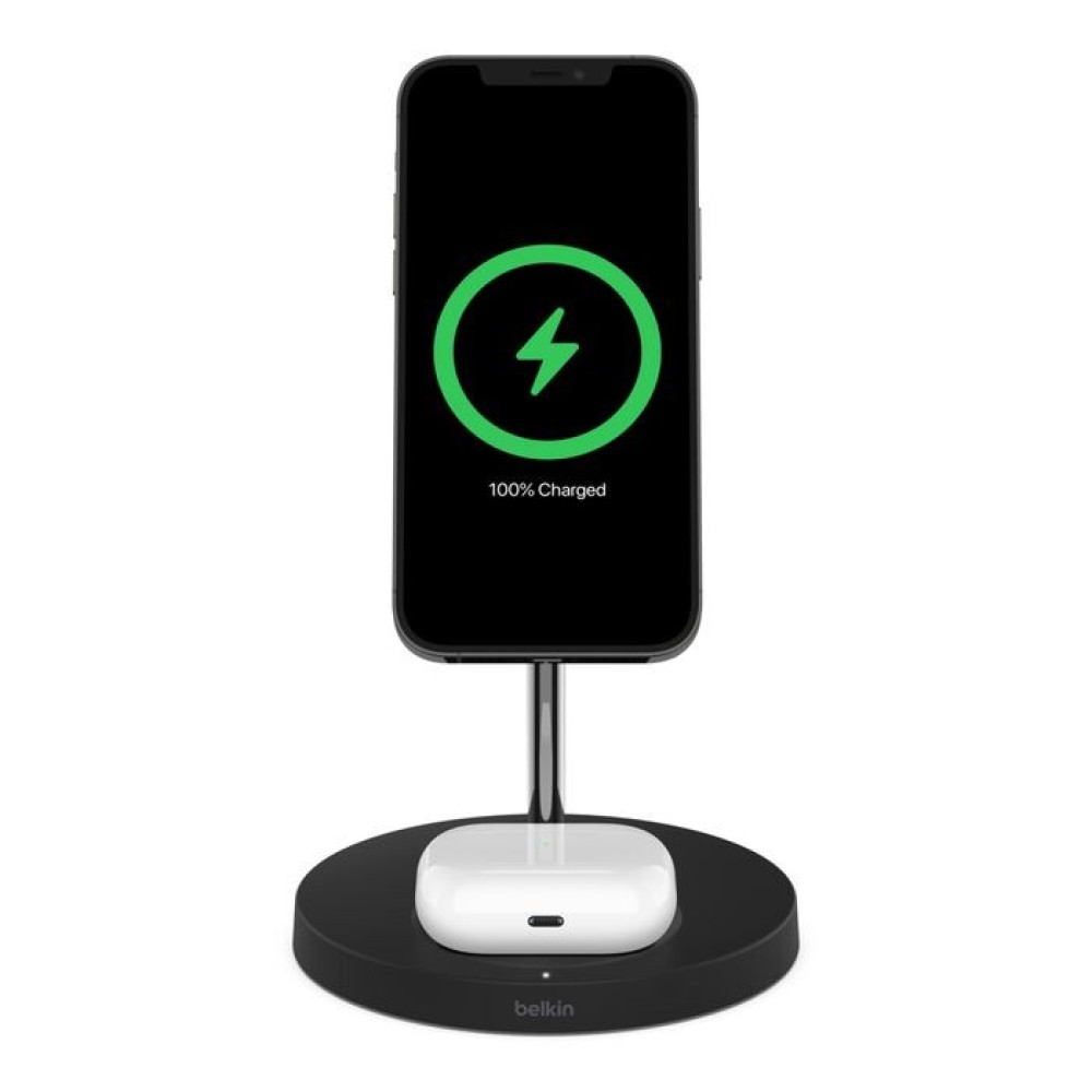 [SG] Belkin BOOST UP CHARGE PRO 2-in-1 Wireless Charger Stand with MAGnetic Safe – For iPhone and AirPods
