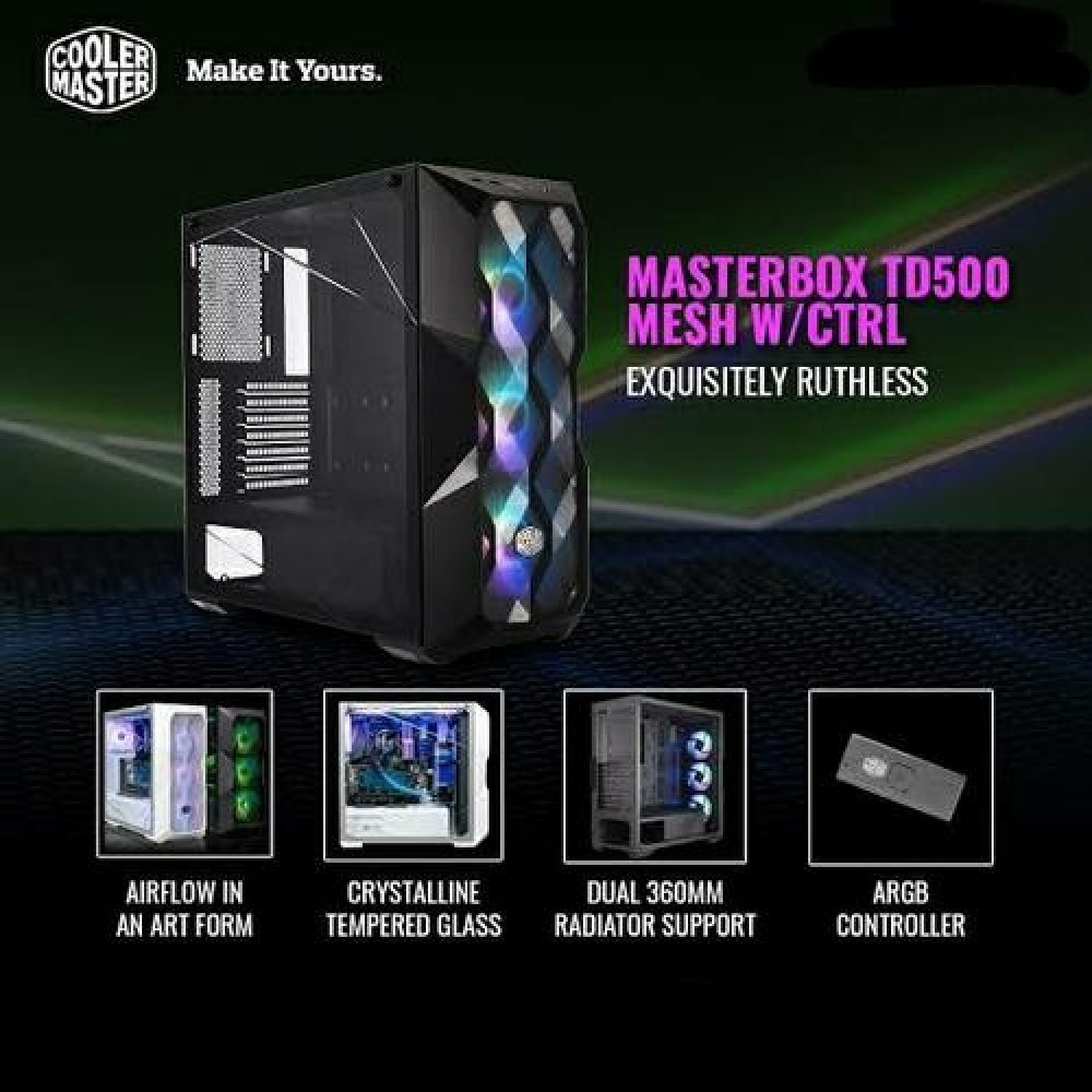 
                                                            Cooler Master MasterBox TD500 Mesh V2