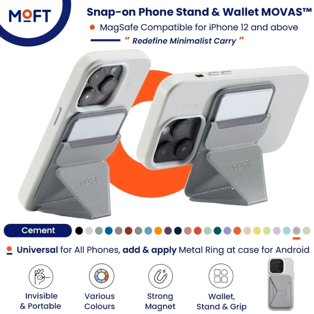 MOFT Snap-on Phone Stand & Wallet