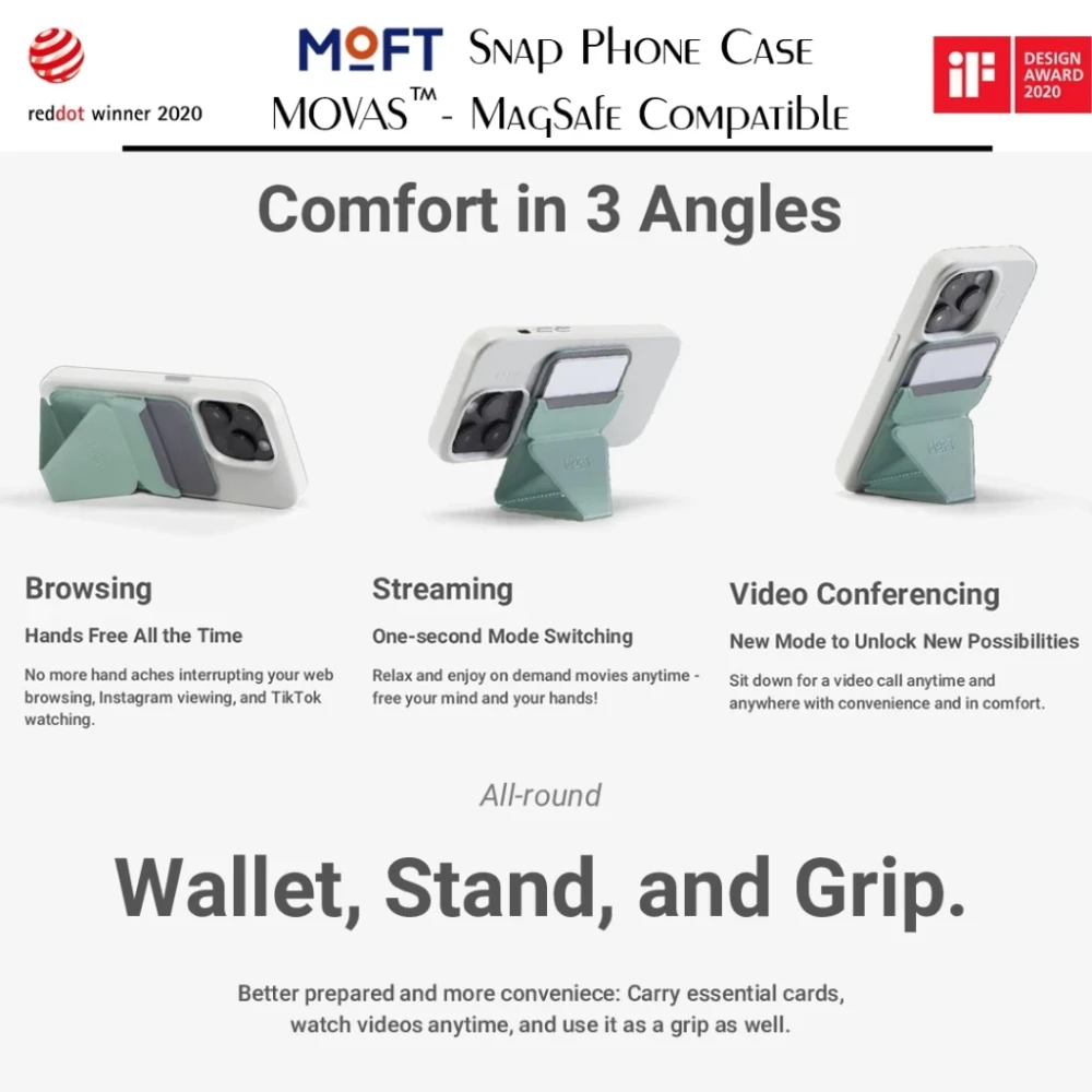 MOFT Snap-on Phone Stand & Wallet
