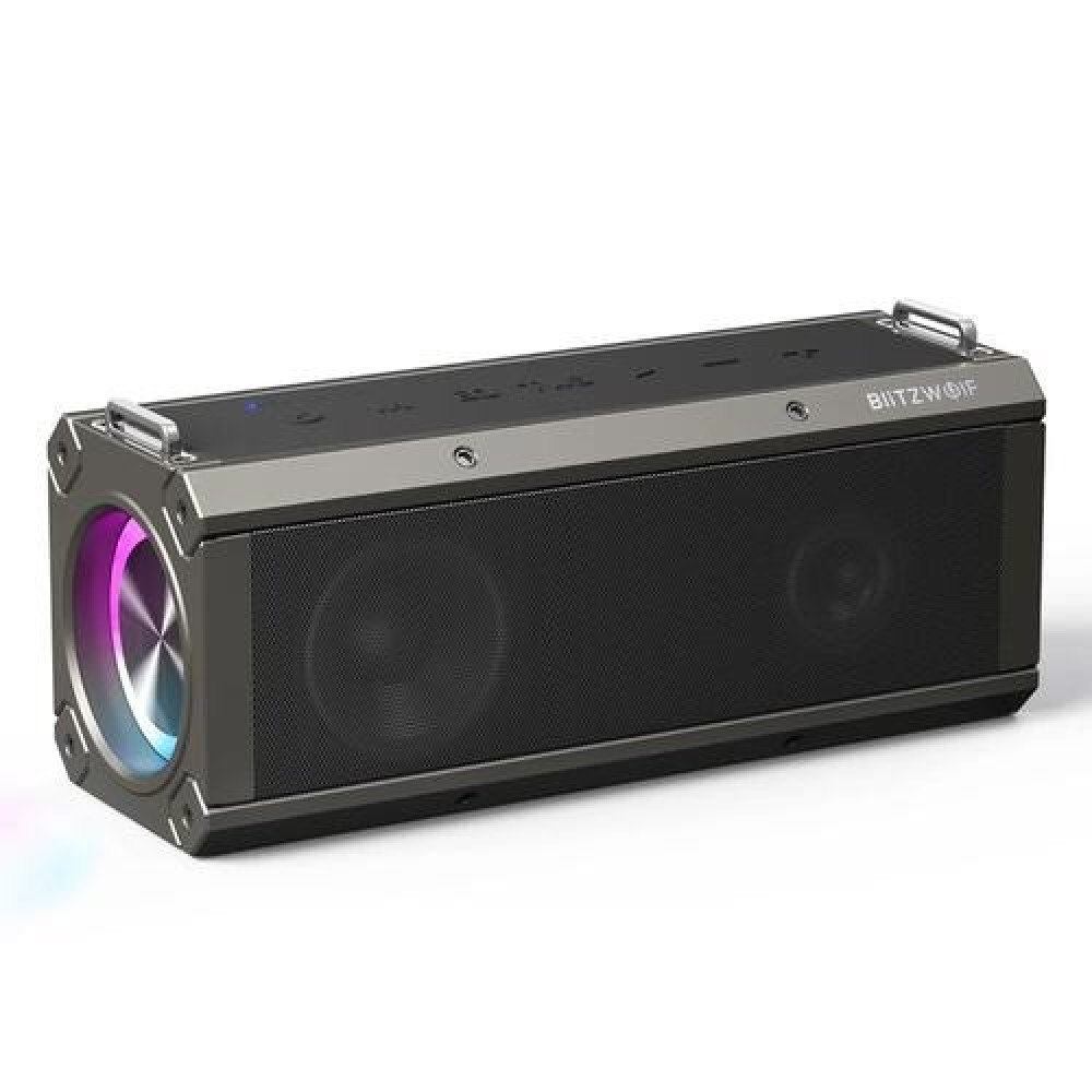 
                                                            BlitzWolf BW-WA3 100W bluetooth Speaker Portable Speakers Quad Drivers Dual Diaphragm Deep Bass RGB Light TWS 5000mAh Outdoors Wireless Speaker