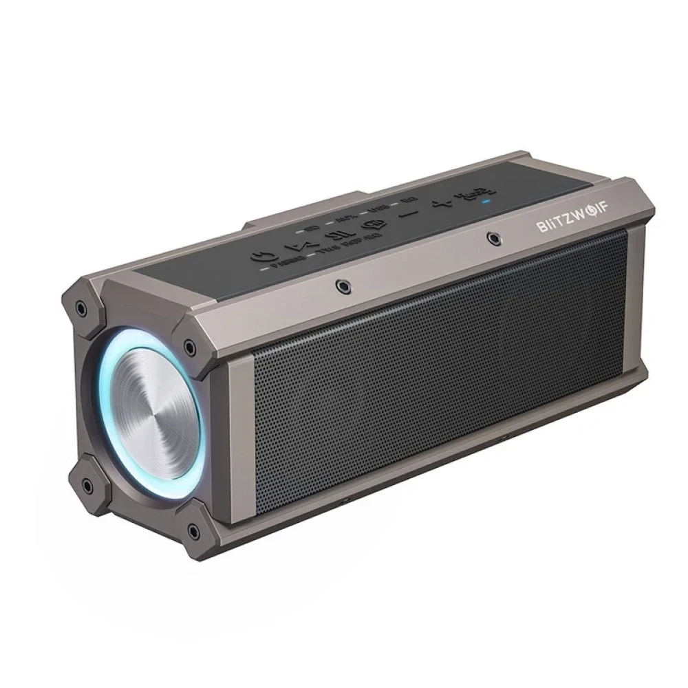 
                                                            BlitzWolf BW-WA3 100W bluetooth Speaker Portable Speakers Quad Drivers Dual Diaphragm Deep Bass RGB Light TWS 5000mAh Outdoors Wireless Speaker